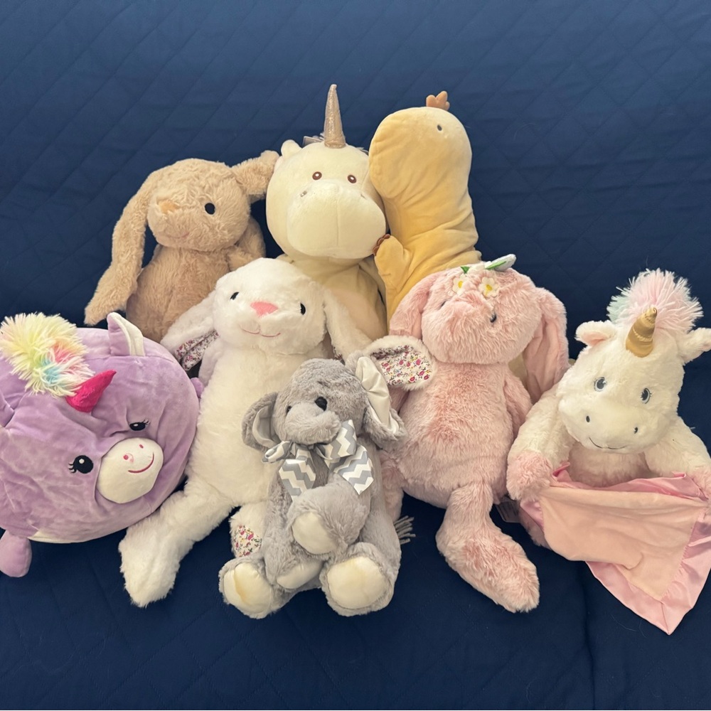 Plush Toy Bundle with Unicorns and Animals